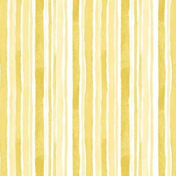 Yellow White Stripes Quilting Cotton Fabric Misty Morning | Fabric Design Treasures
